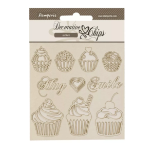 Die-Cuts de chipboard Sweety Coffee & Chocolate Stamperia