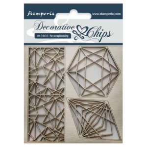 Stamperia - Decorative Chips - Geometry