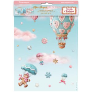 Papel de Arroz CANDY CHRISTMAS A4 6UNID 25-30 grs.