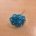 Flor mini azul intenso-1,5cm 10piez